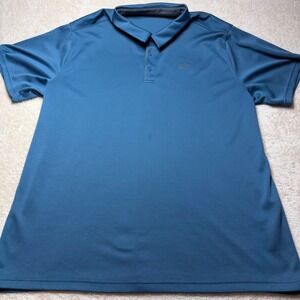Under Armour Golf Polo Shirt Men's 4XLT Blue Loose Fit Short Sleeve Performance